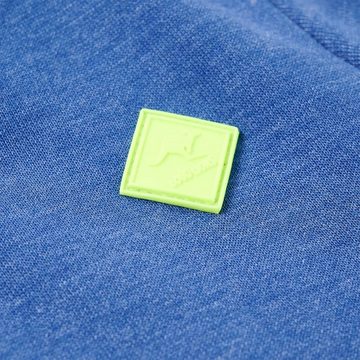 vidaXL Kapuzenpullover Kinder-Kapuzenpullover mit Reißverschluss Blau Melange 140