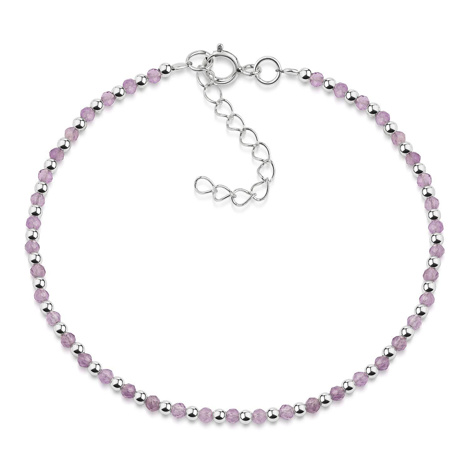 Materia Armkette Damen Edelstein Amethyst lila violett SA-151, 925 Sterling günstig online kaufen