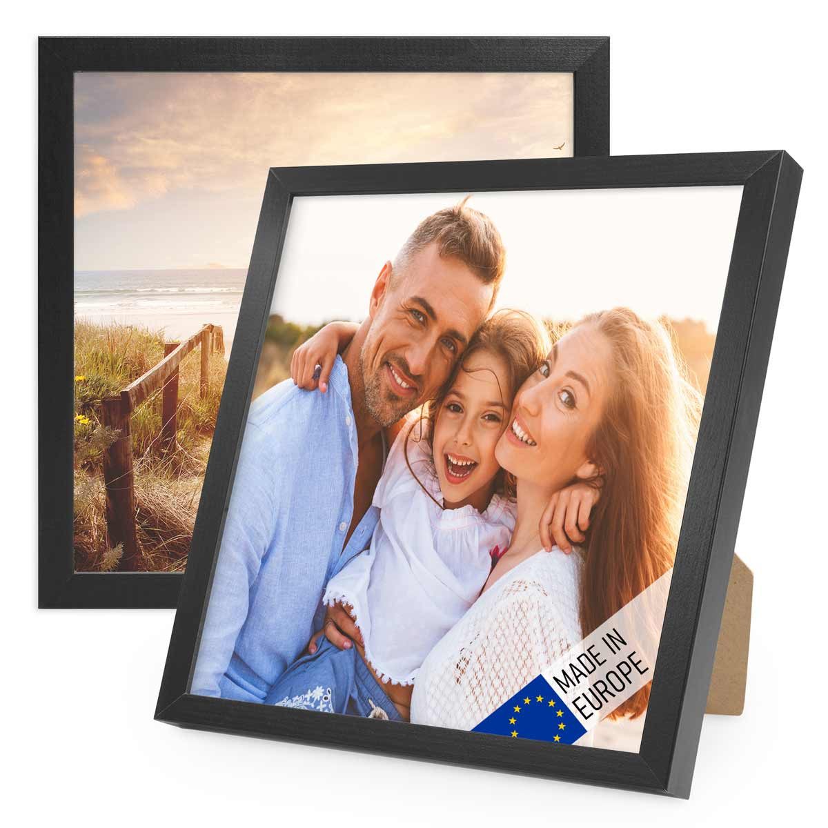 PHOTOLINI Bilderrahmen 2er Set Massivholz-Rahmen Modern günstig online kaufen