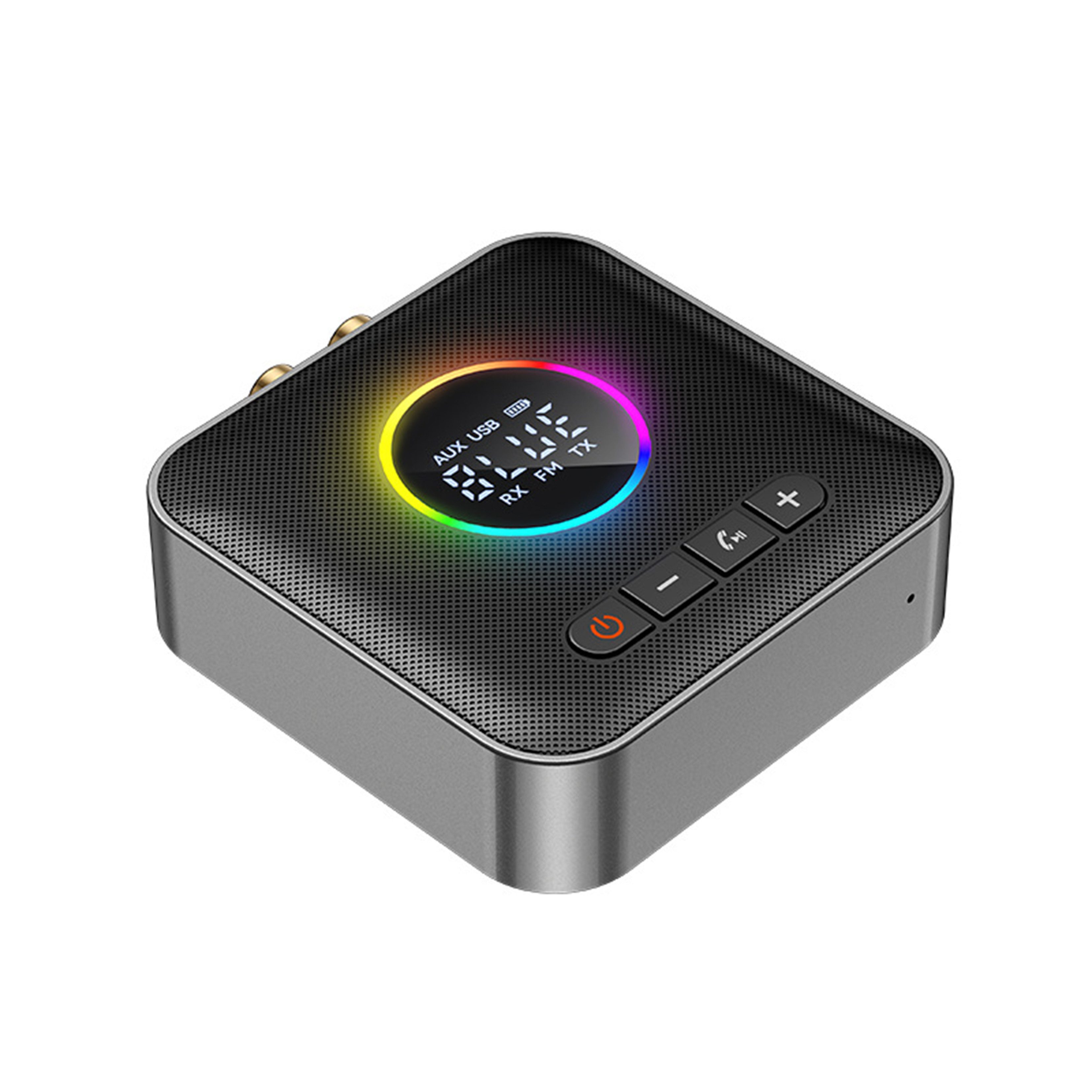 KINSI Bluetooth 6.0 Audio Adapter,Sender & Empfänger mit FM-Übertragung Adapter, AUX/RCA/USB Schnittstellen für Auto, Lautsprecher, …