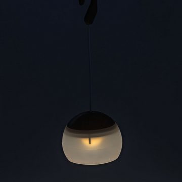 Skandika LED Gartenleuchte Campinglampe Tufjord, Farbe: Holzoptik, 2000 mAh Akku, wiederaufladbar, Zeltlampe