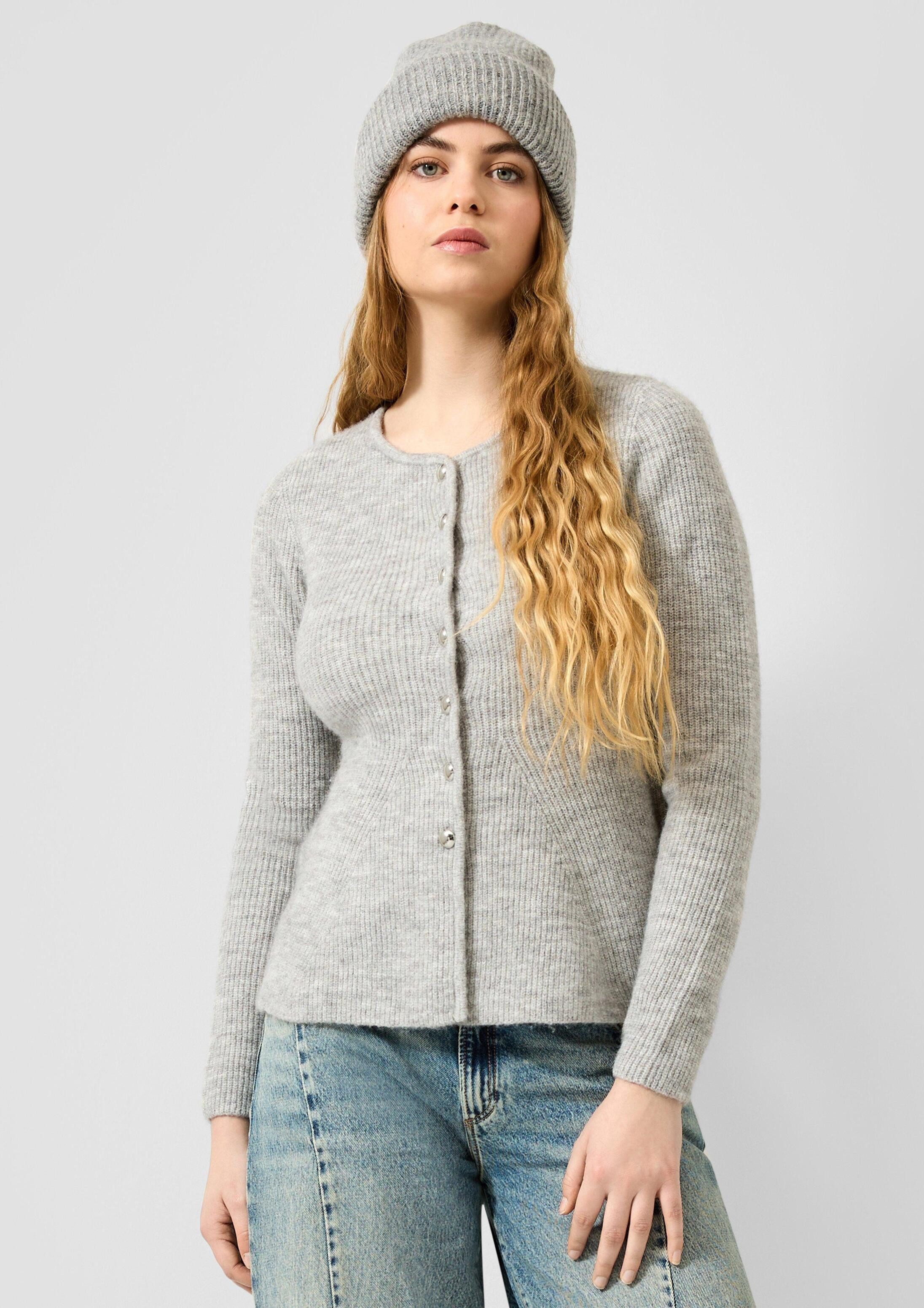 QS Cardigan Strickjacke Taillierter Cardigan