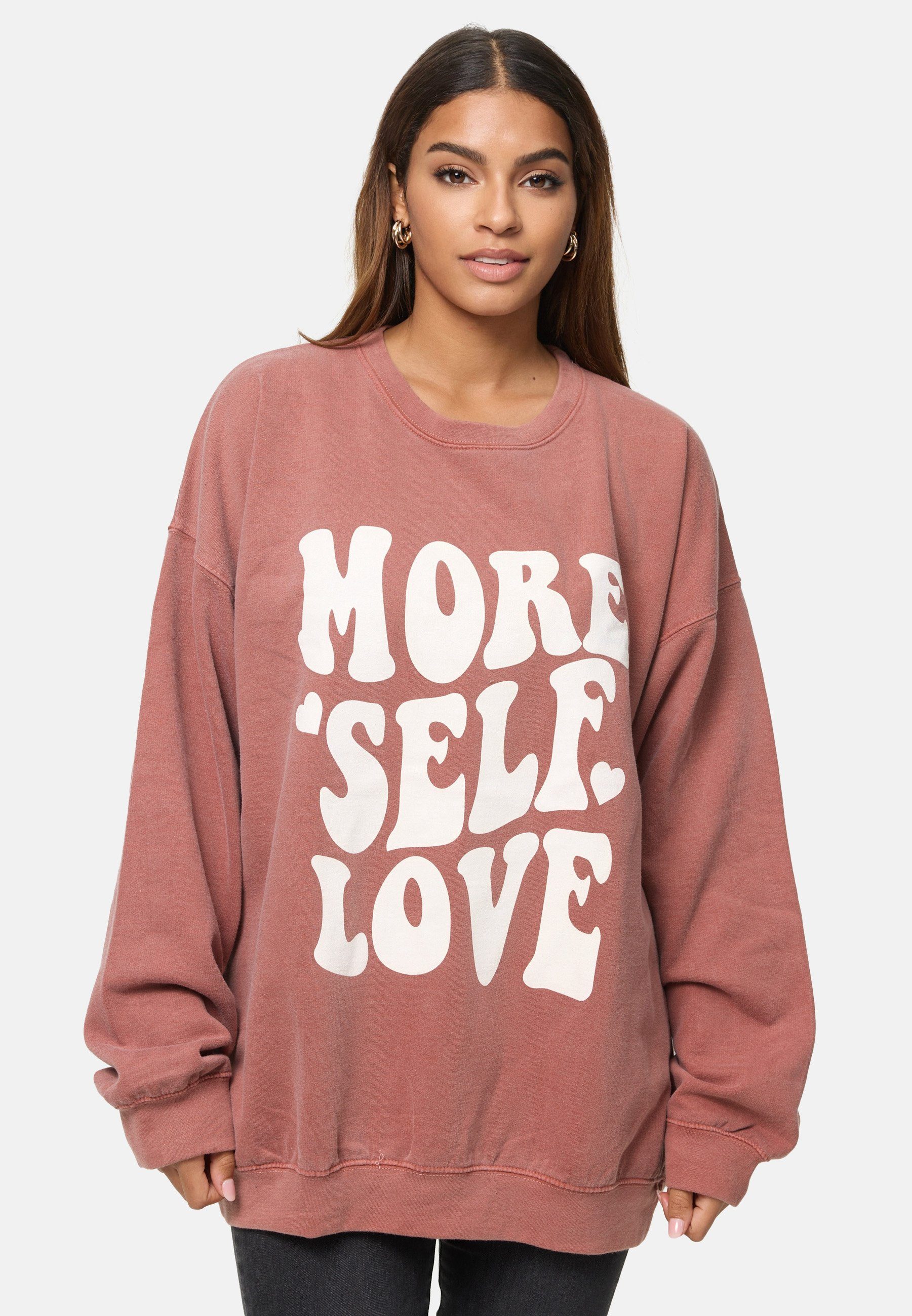Worldclassca Longsweatshirt Worldclassca Oversized Sweatshirt Love günstig online kaufen