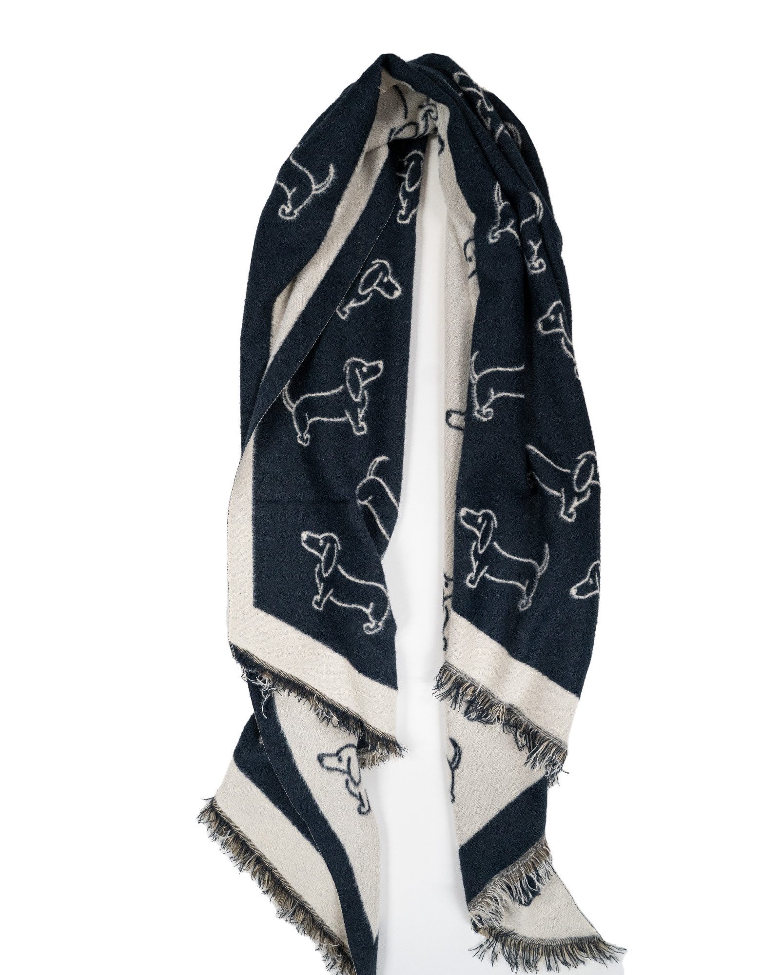 HomeOfSocks Modeschal Dackelschal Damen Herren 100% Viskose 180x85cm ASHINDIA, Weich – Bild 4 von 4