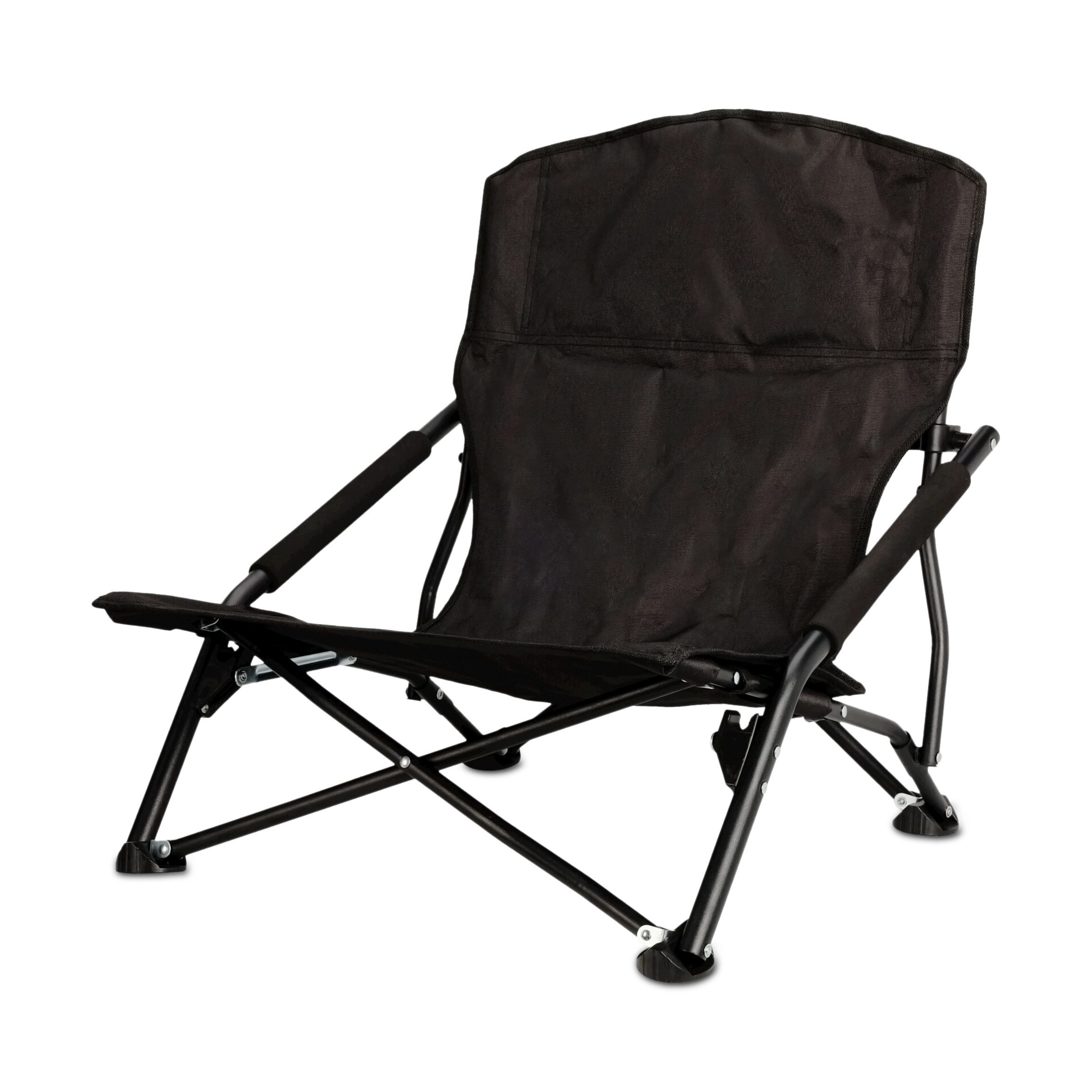 Spetebo Campingstuhl Strandstuhl schwarz klappbar mit günstig online kaufen