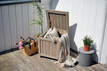 BUTENKIST Gartenbox HILLE, Aufbewahrung aus Holz, Kiste, Balkonbox, für Balkon, Garten, Terrasse