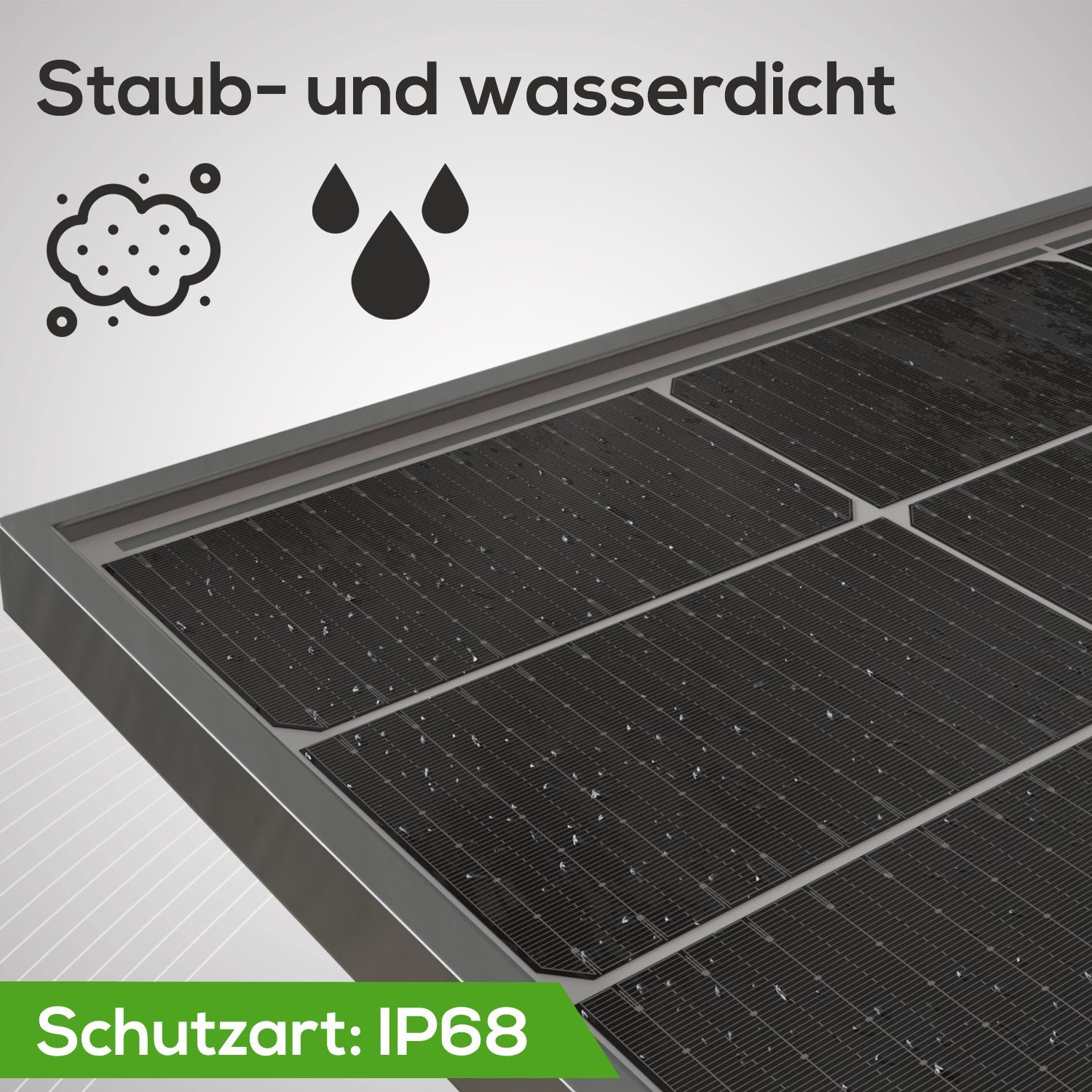 Solarpaneel, Anschlusskabel PV-Anlage 5m Mikroinverter Set 2x 2 5m inkl. Balkonkraftwerk TroniTechnik W, / Mikroinverter, Anschlusskabel), Monokristallin, 410W 4-St., (Komplettset, 600W Mini 820 Mikroinverter, Solaranlage und x 820W