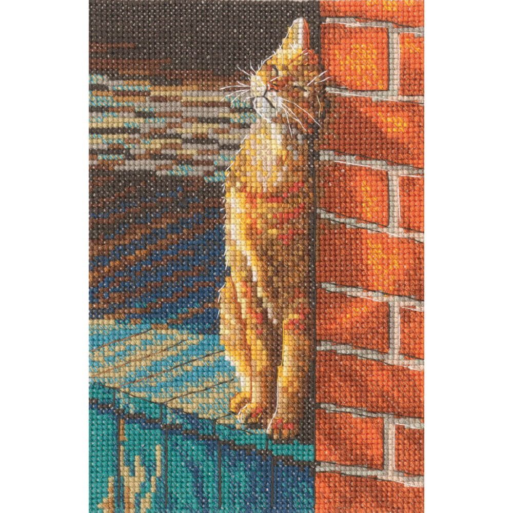 RTO Kreativset RTO Kreuzstich Stickpackung "Sunny Grumber", Zählmuster, 11,5x17,5cm, (embroidery kit by Marussia)