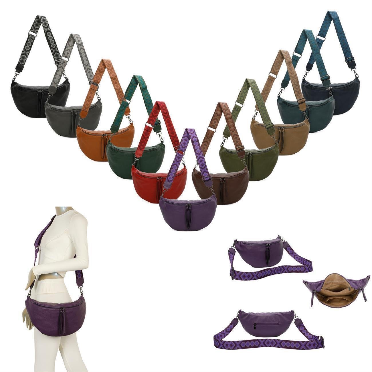 ITALYSHOP24 Schultertasche Damen Brusttasche Umhängetasche CrossBody Tasche günstig online kaufen