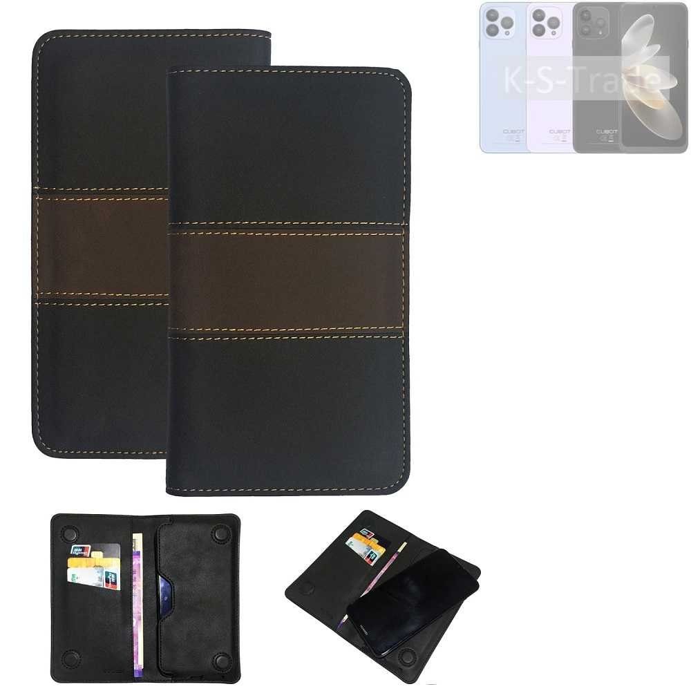 K-S-Trade Handyhülle für Cubot P80, Hülle Handyhülle Schutzhülle Walletcase Bookstyle Tasche Schutz