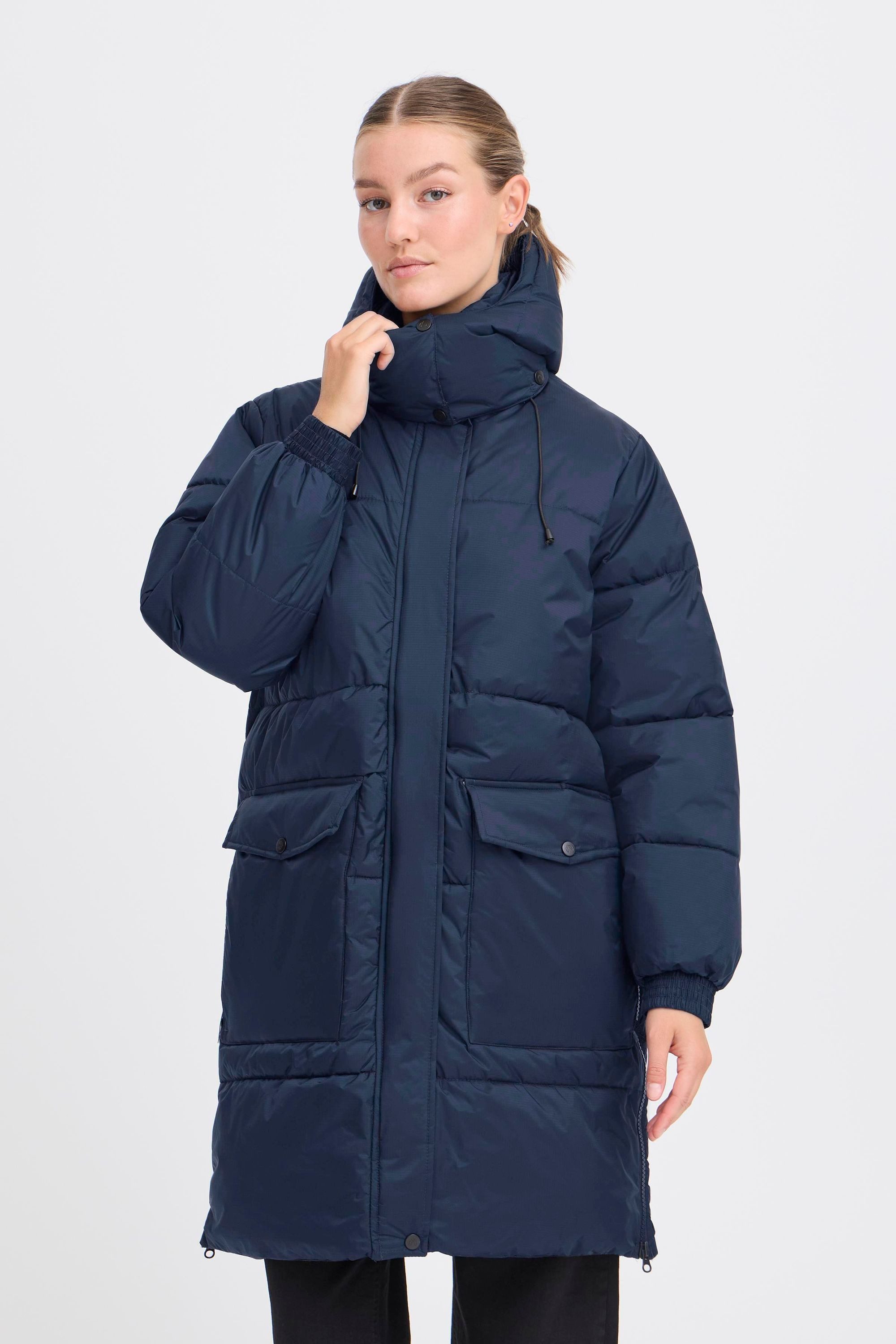 North Bend Steppmantel NBAmaro W Puffer Jacket Modischer Steppmantel mit abnehmbarer Kapuze