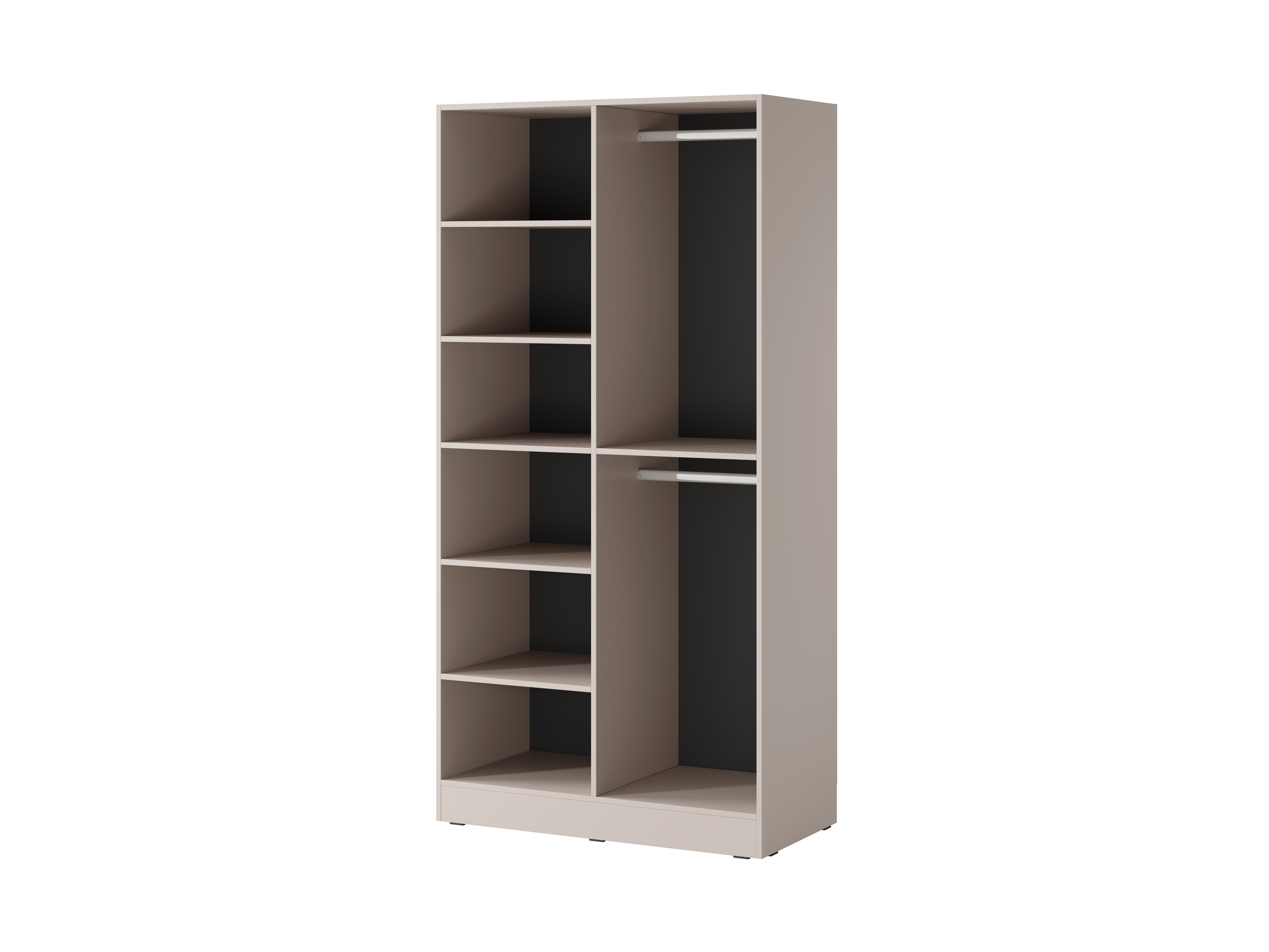 MOEBLO Drehtürenschrank MINEWRA NOVA (Kleiderschrank 2/4 türig Schrank Garderobe, Schlafzimmer, Drehtürenschrank, Falttürenschrank, Schrank mit Einlegeböden und – Bild 4 von 5