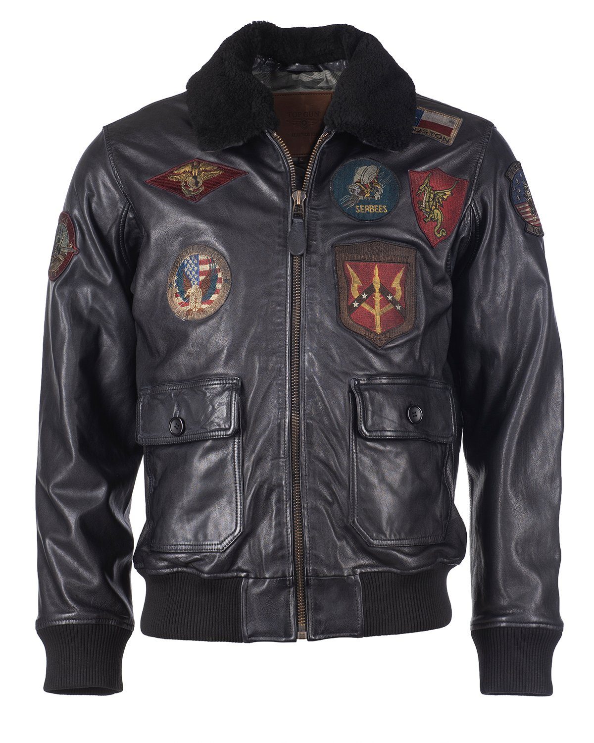 TOP GUN Bomberjacke Pilot Patches RF TG-1001