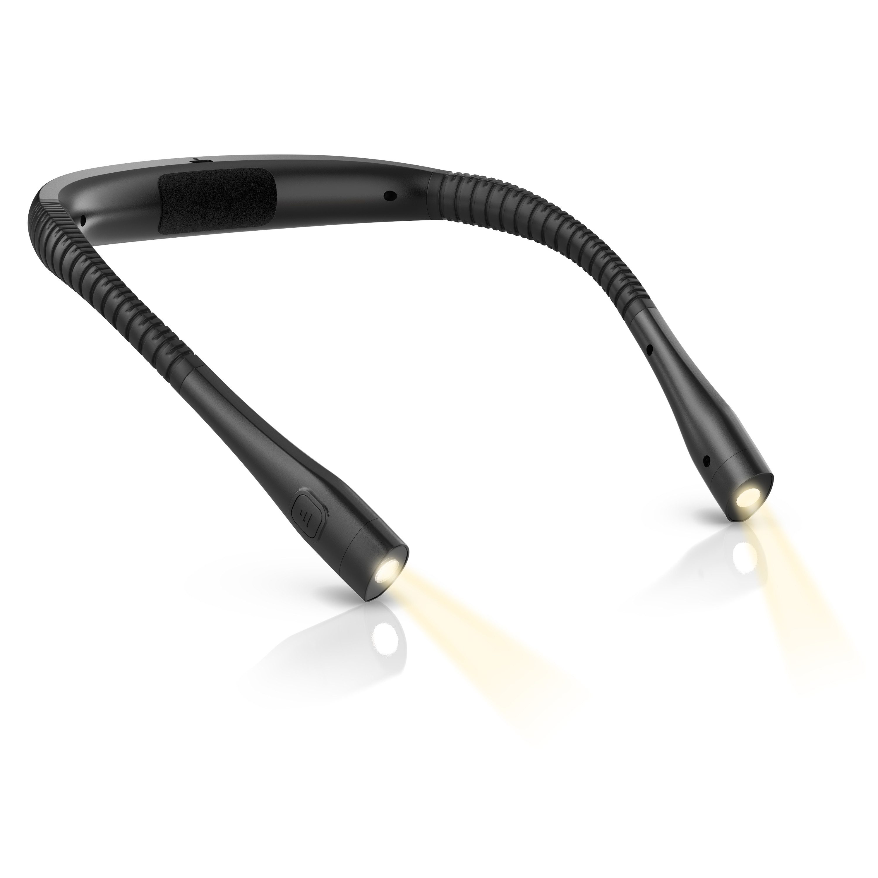 BEARWARE LED Leselampe Nackenlicht für Handarbeit, Stricken & Buch Lesen, flexibel, für Hals, Dimmfunktion; Farbwechsel, LED fest integriert, Neutralweiß, Kaltweiß, Farbwechsler, 3 Helligkeitsstufen, 3 Lichtfarben, 1000mAh Akku, USB-C, augenschonend