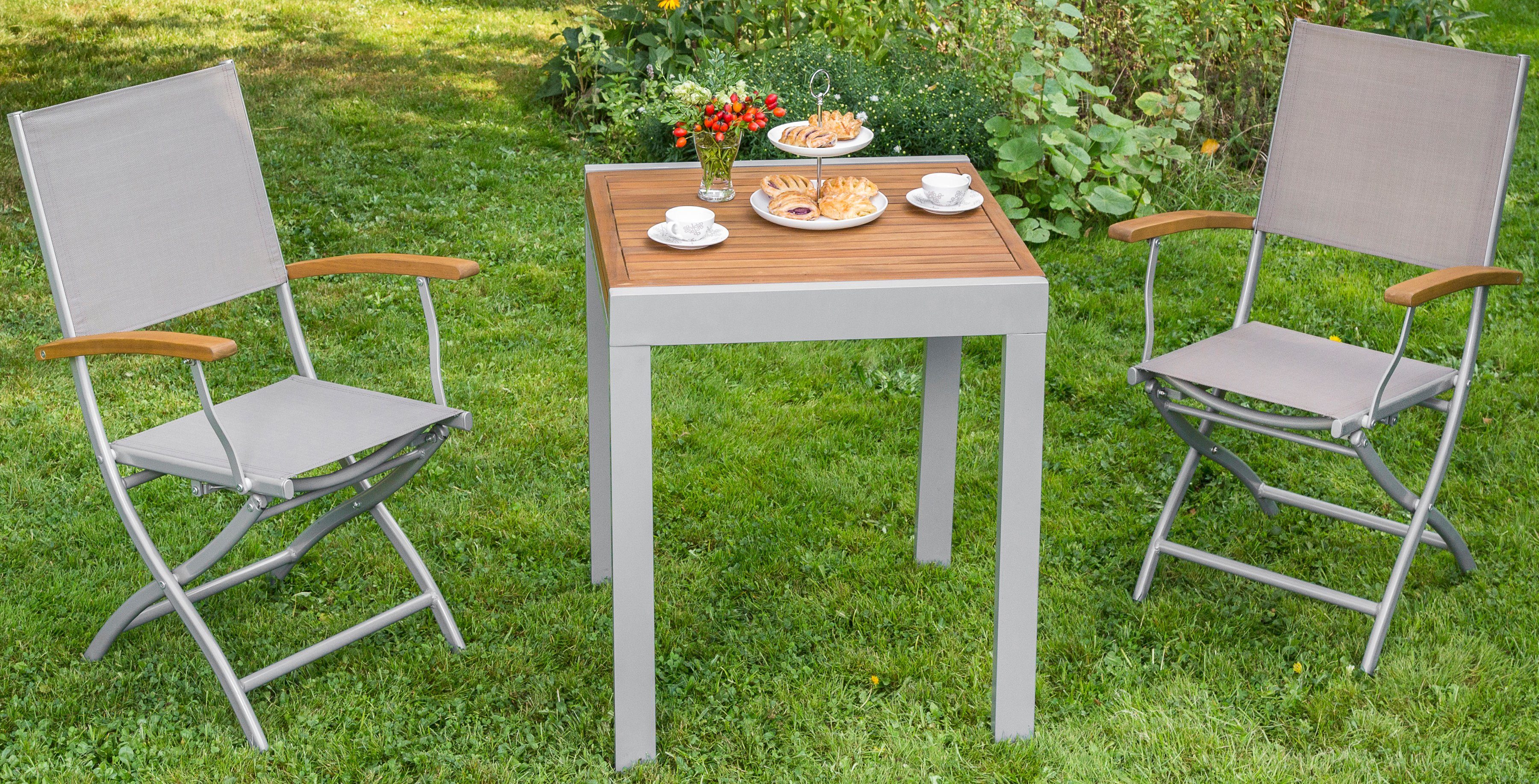 MERXX Gartentisch »Balkonausziehtisch«, Bietet Platz für 4 Personen