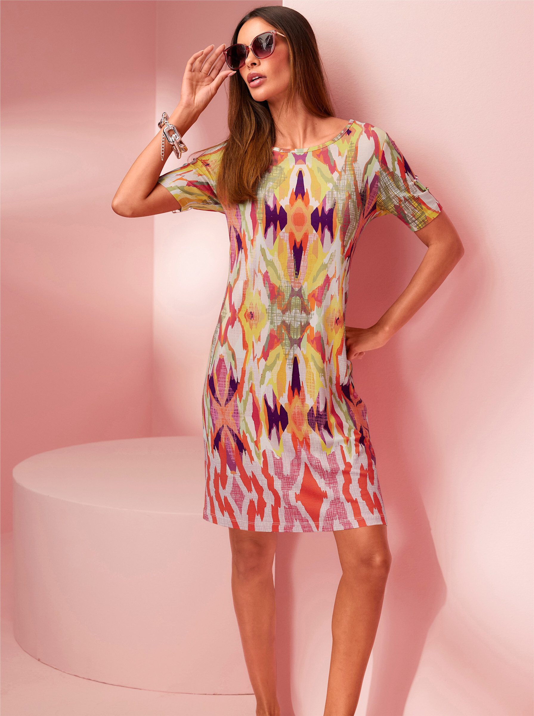 heine Jerseykleid Jersey-Kleid Kurzarm