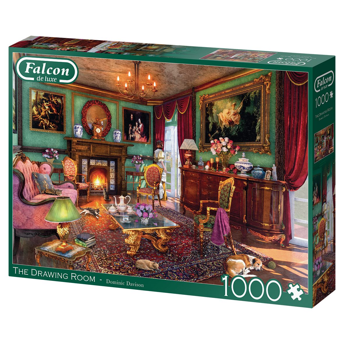 Jumbo Spiele Puzzle Falcon 11365 The Drawing Room 1000 Teile Puzzle, 1000 Puzzleteile, Made in Europe