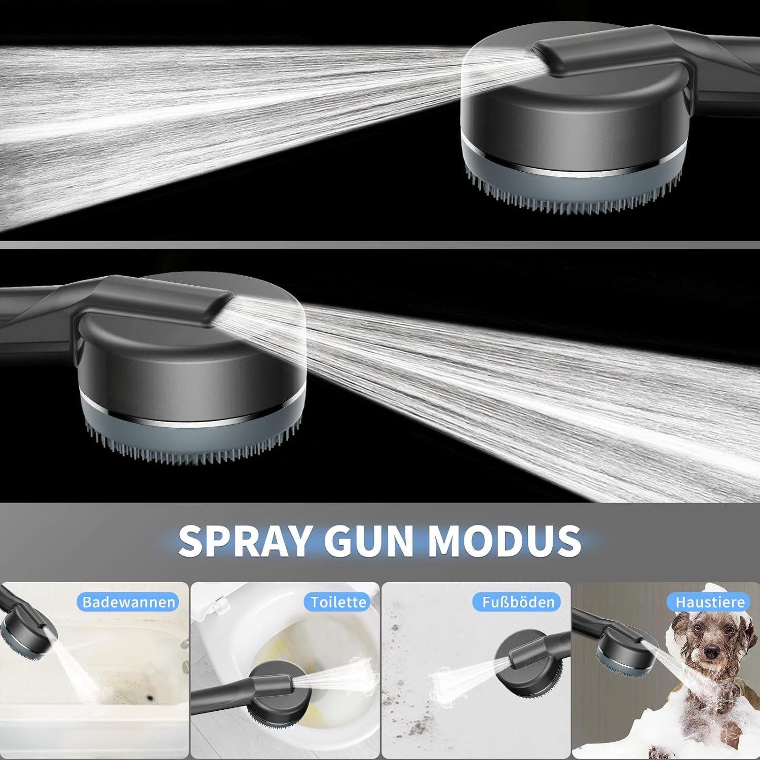 BlingBin Handbrause Duschkopf Hochdruck mit Filter,Wassersparend günstig online kaufen