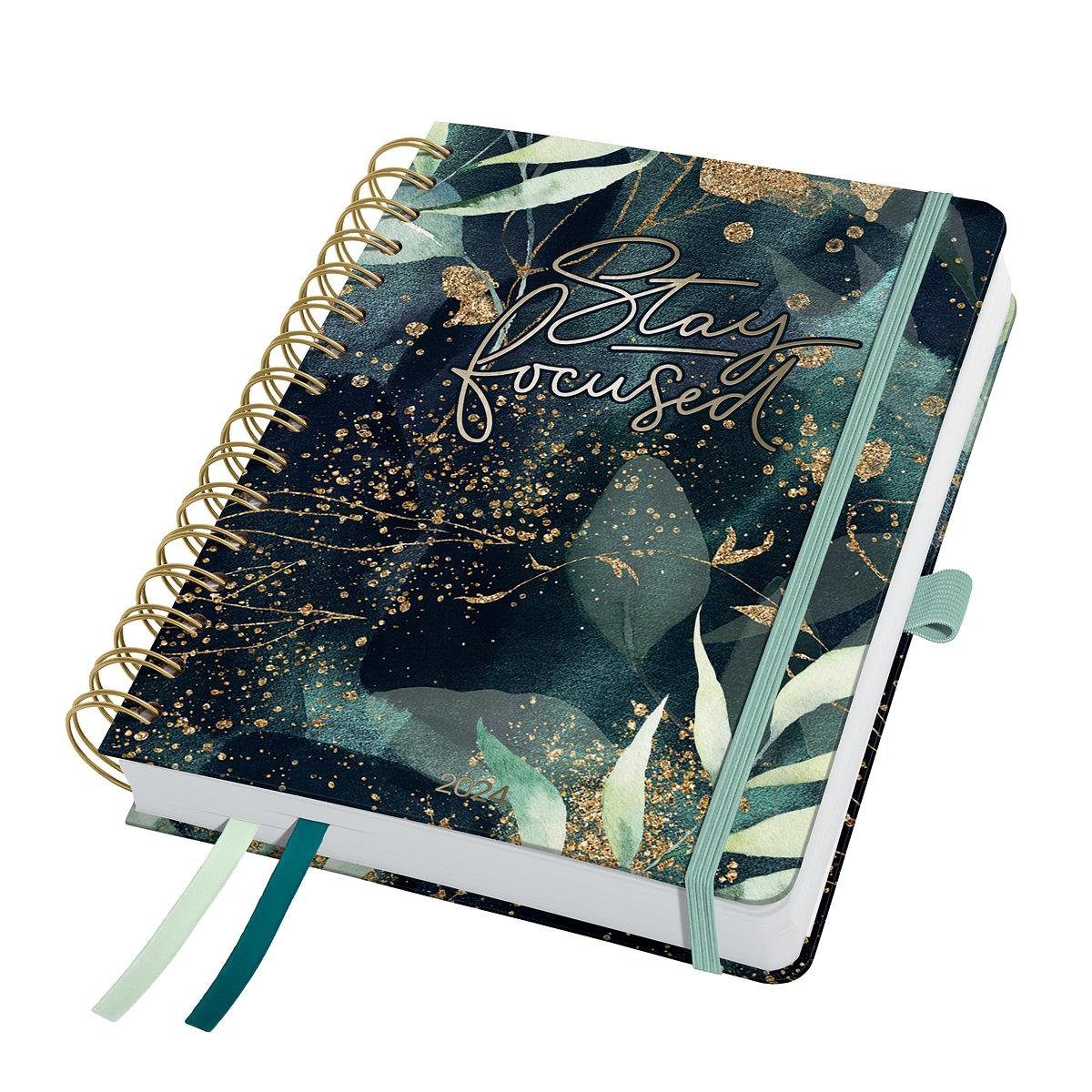 Sigel Buchkalender SIGEL JOLIE SpiralKalender 2024 A5 J4603 Glamorous
