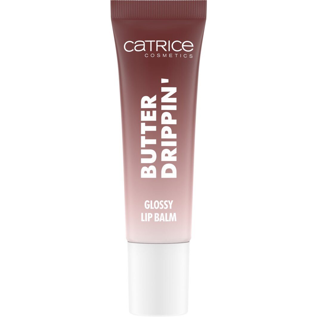 Catrice Lippenbalsam Butter Drippin' Glossy Lip Balm, 3-tlg., Dezenter Farbakzent, geschmeidig, hochglänzend, spendet Feuchtigkeit.