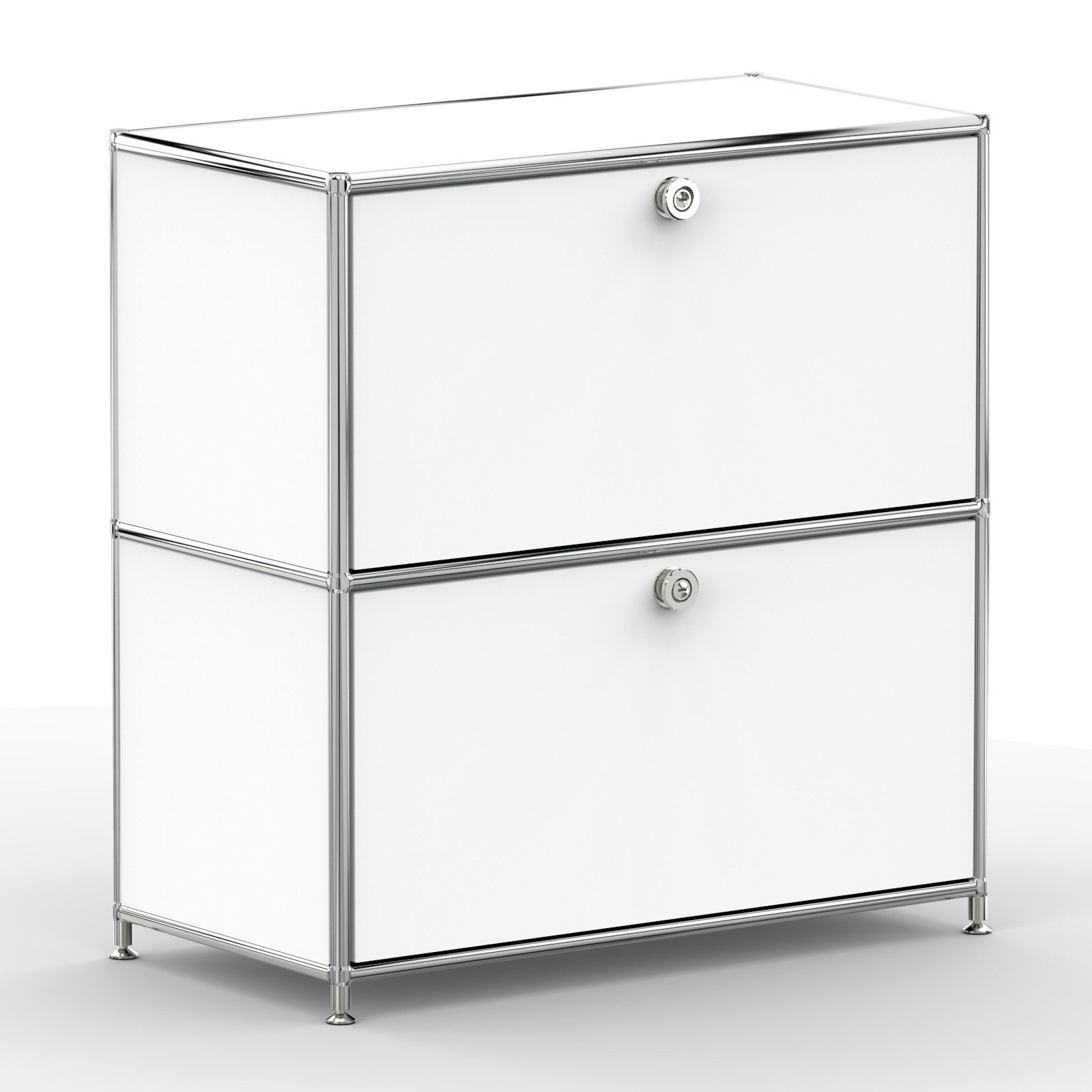 Versee Sideboard Aktenschrank, 2 Klappen & Schloss, Breite 77 cm (Sideboard für Büro und Home-Office, 1 Sideboard), Robust und langlebig, 50kg belastbar