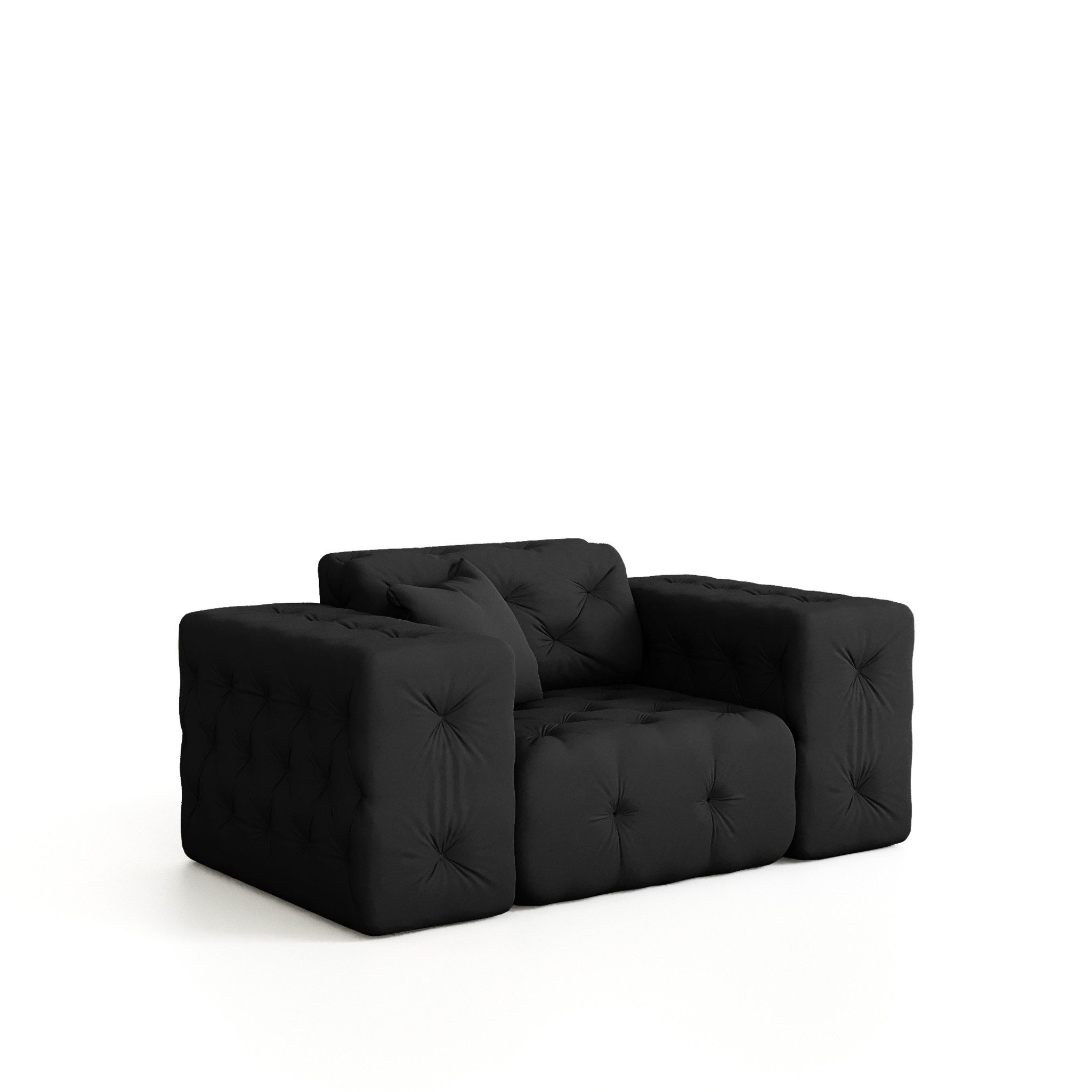 Fun Мебель Sessel Sessel CHANTAL in Stoff Opera Velvet (Designersessel Chantal incl. 1 Zierkissen)