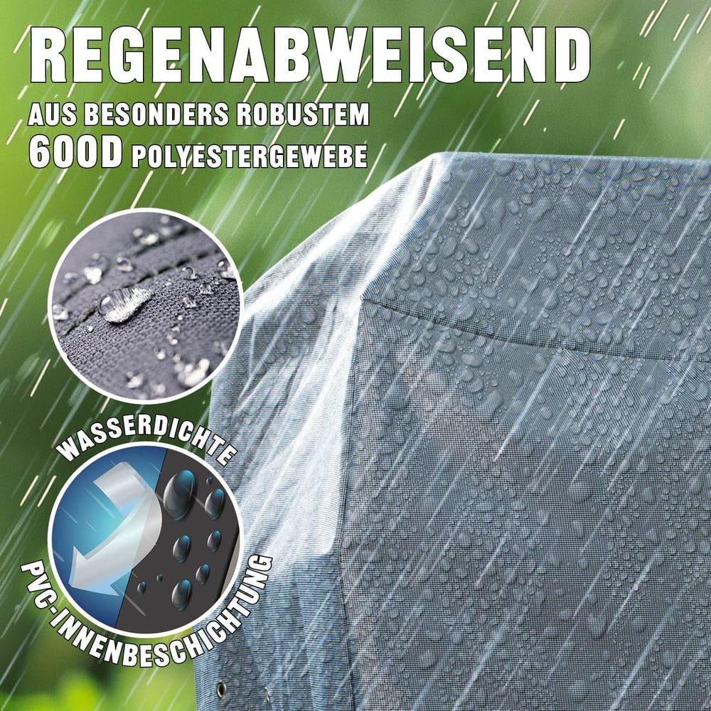 LANDMANN Grillabdeckhaube Wetterschutzhülle 60x80x120cm, wasserdicht UV-beständig Kälteschutz -20 °C – Bild 4 von 5