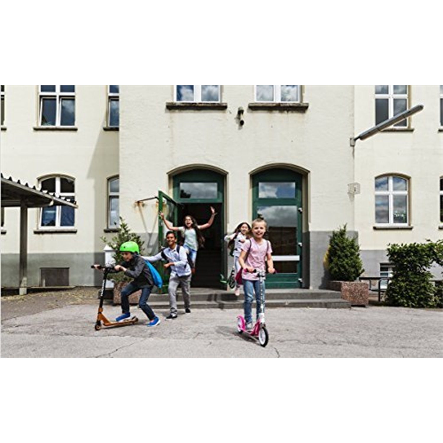 Hudora Scooter 14764/01 Big Wheel 205, magenta / silber – Bild 5 von 5
