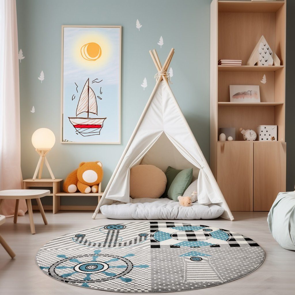 SIMPEX24 Teppich Piraten Design, Läufer, Höhe: günstig online kaufen