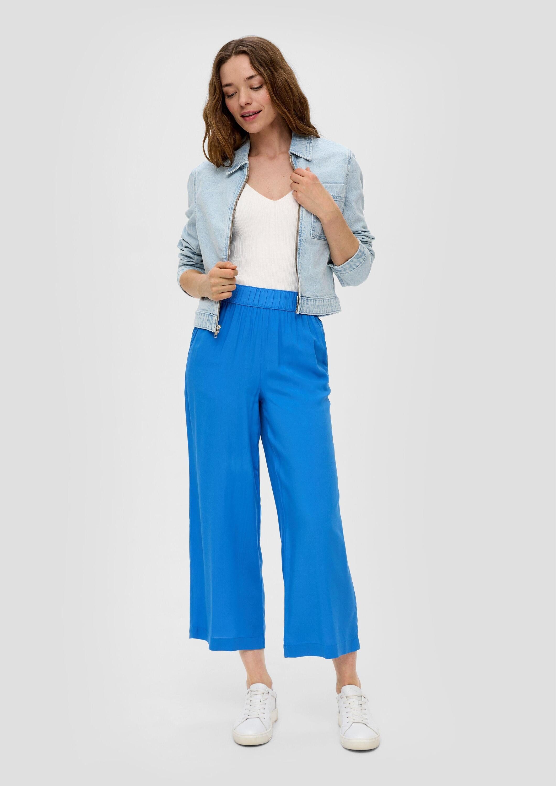 s.Oliver Culotte Hose Relaxed: Culotte aus Viskose günstig online kaufen