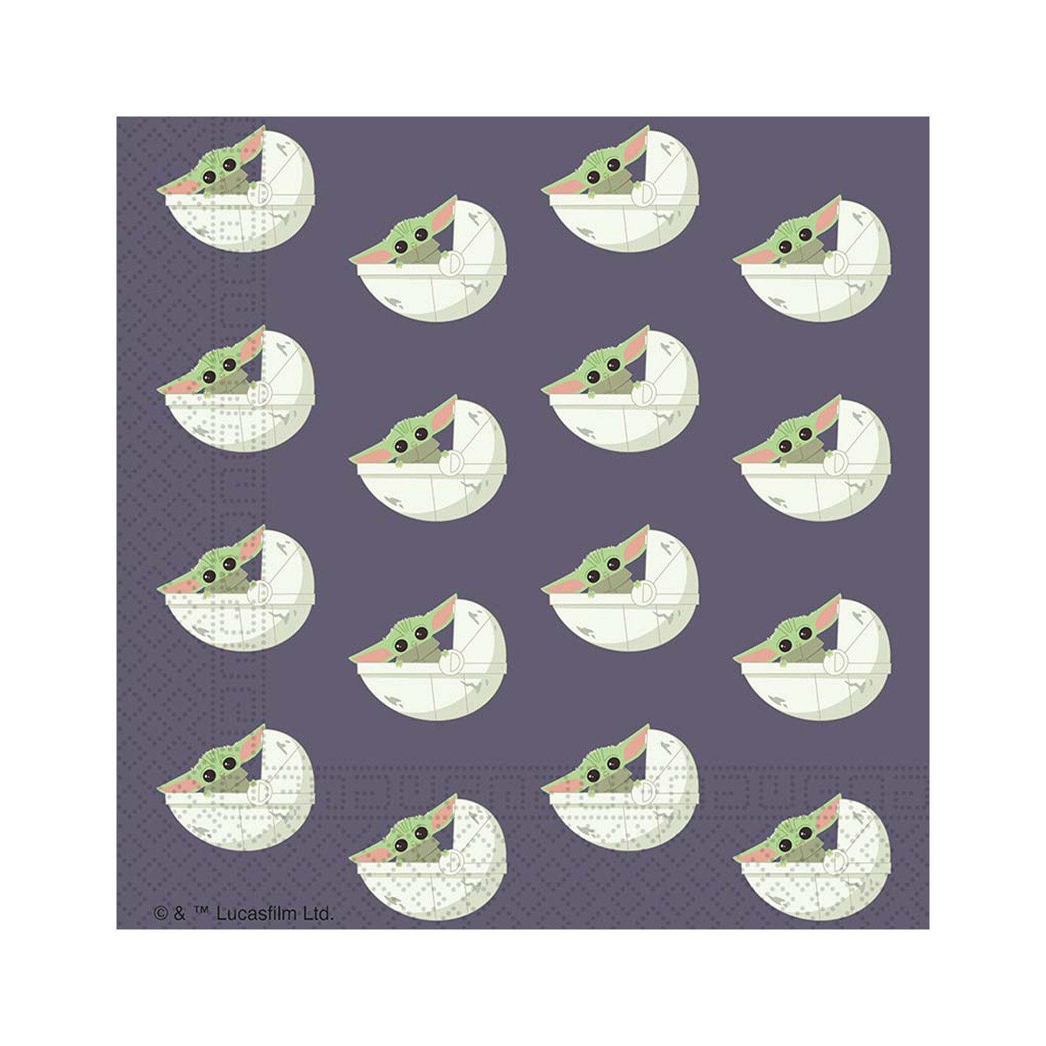 Procos Hängedekoration Servietten Star Wars Mandalorian 20Stk/33x33cm