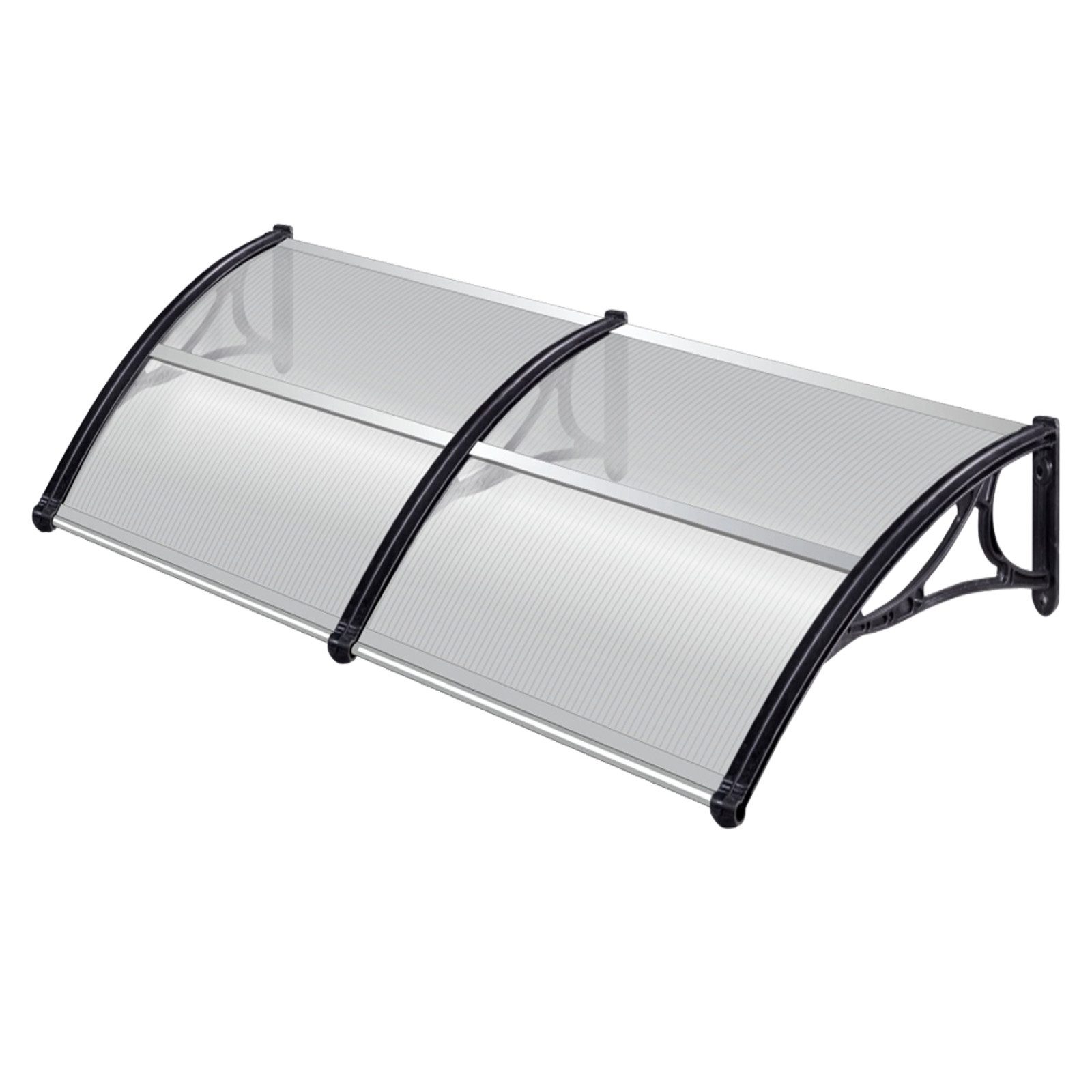 TRUTZHOLM Vordach Haustürvordach 97 x 295 cm Hohlkammerplatte Aluabschlussl günstig online kaufen