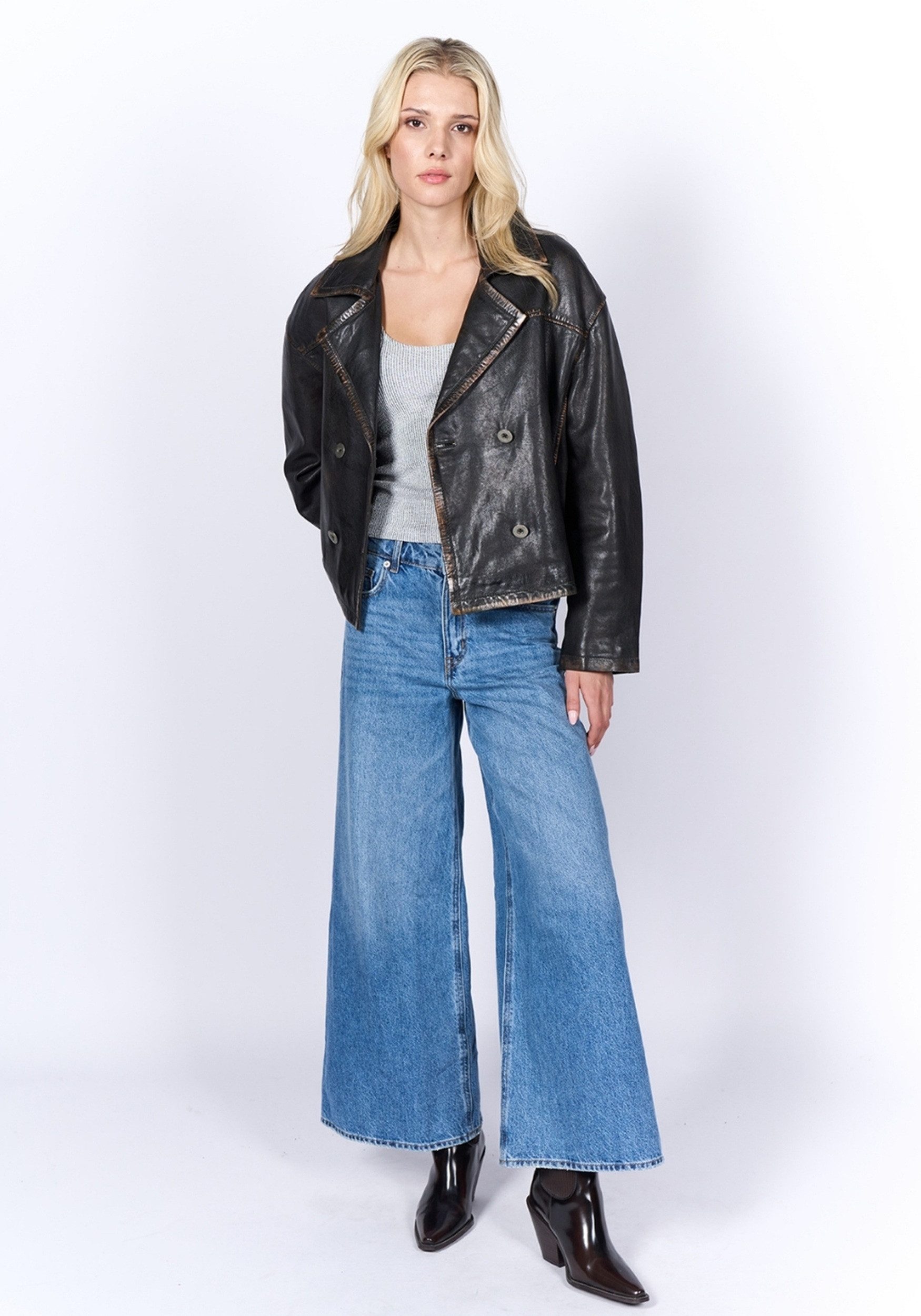 Freaky Nation Lederjacke Abbie-FN günstig online kaufen