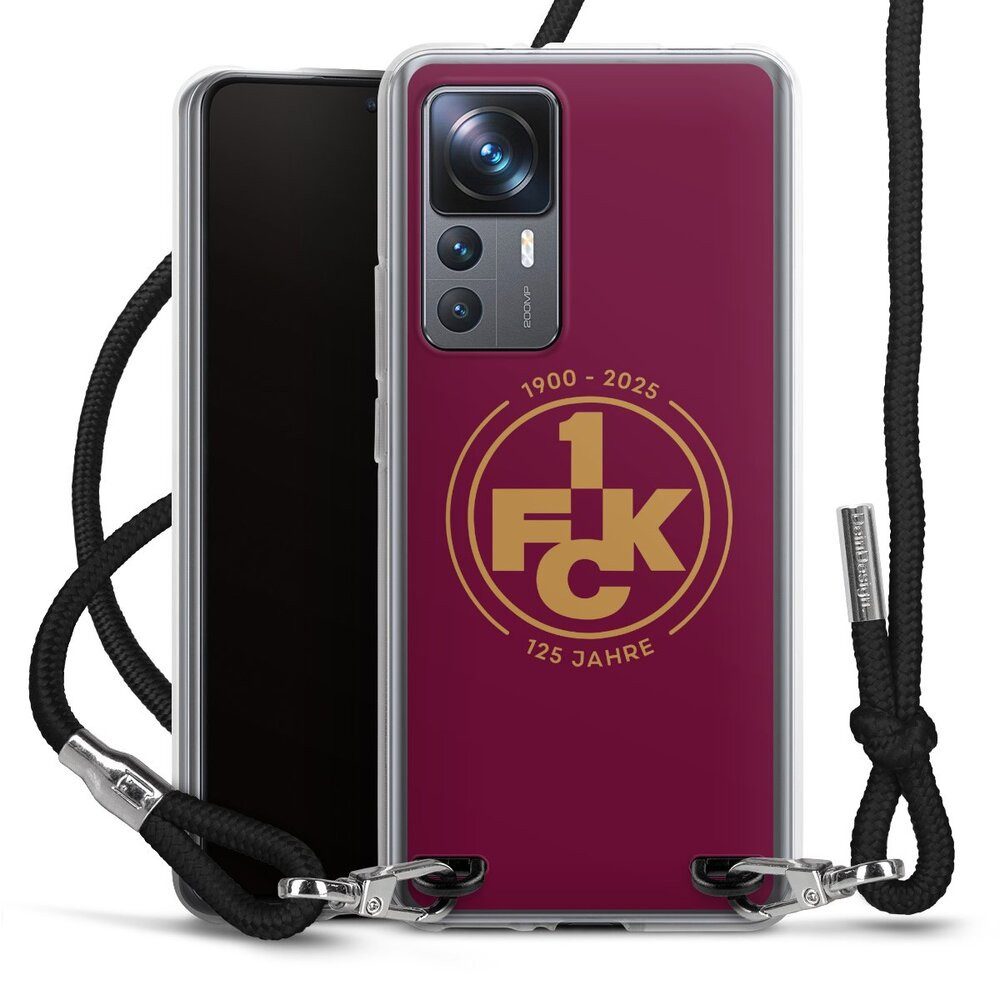 DeinDesign Handyhülle 1. FC Kaiserslautern 1. FCK 125 Jahre 1. FCK 125. Jubiläum, Xiaomi 12T Pro 5G Handykette Hülle mit Band Case zum Umhängen