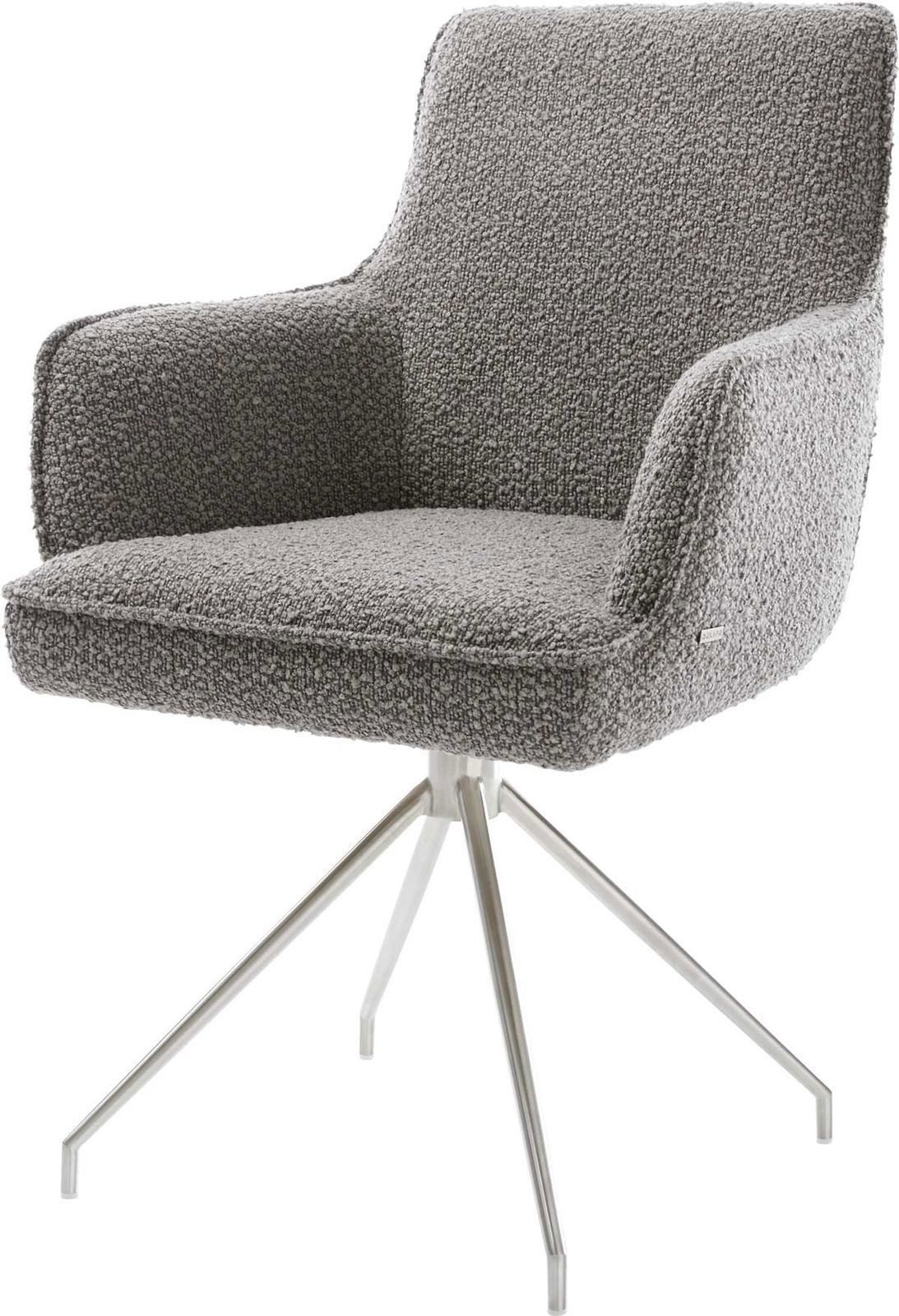 DELIFE Polsterstuhl Heira-Flex, mit Armlehnen Kreuzgestell günstig online kaufen