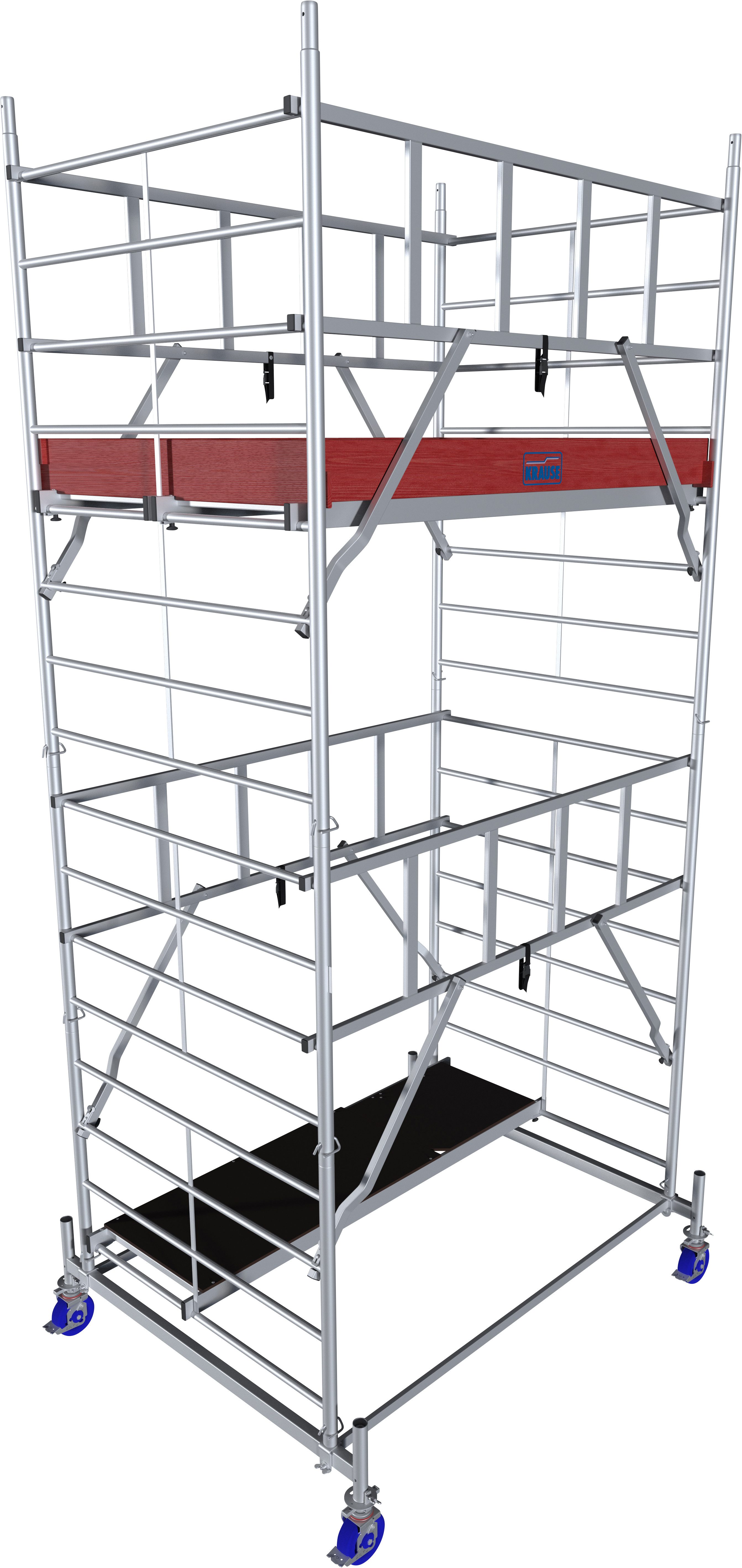 KRAUSE Fahrgerüst ProTec XXL Breitaufbau, (Set), Arbeitshöhe: 5,3 Meter