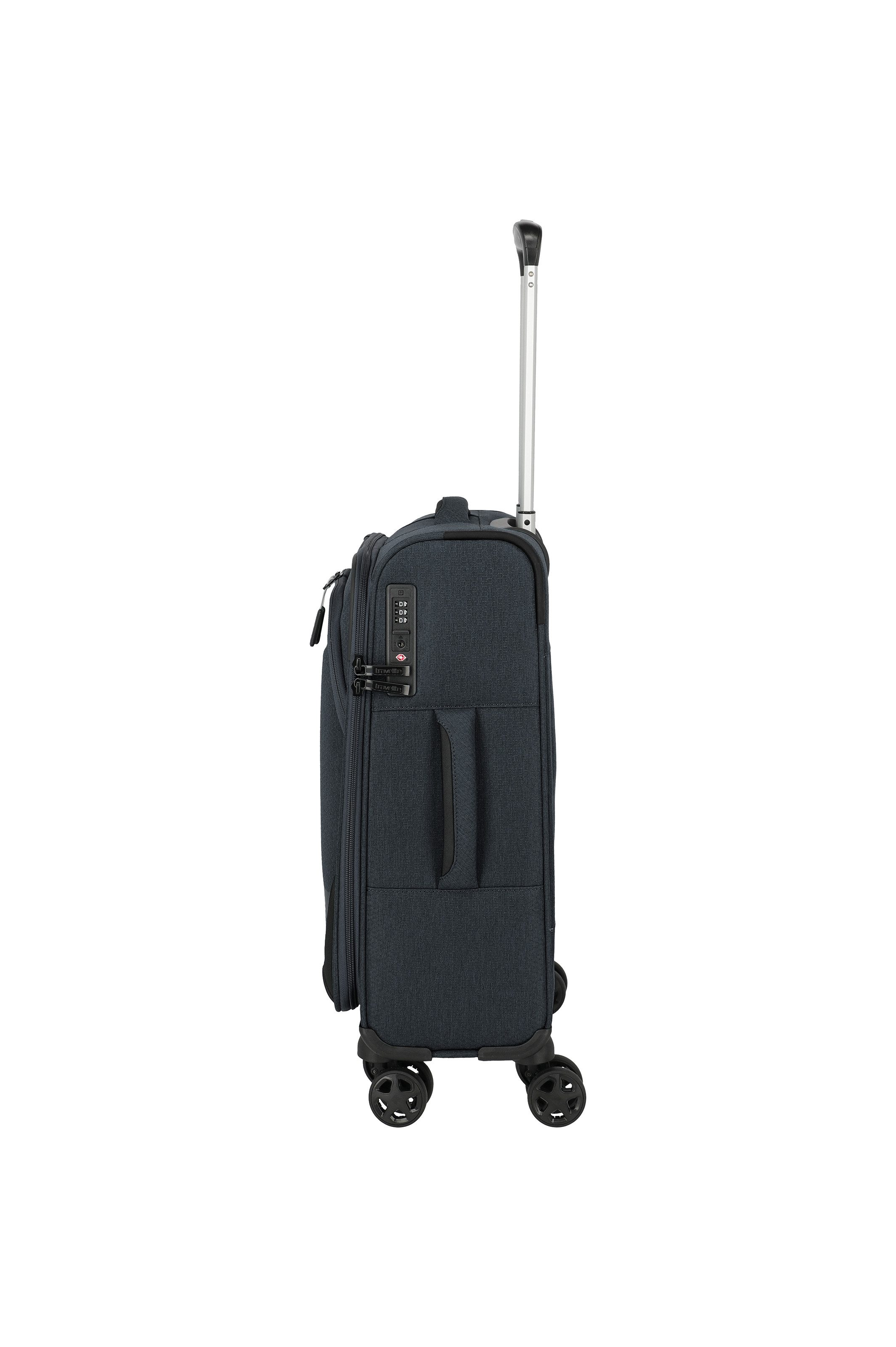 travelite Handgepäckkoffer KICK OFF Reisekoffer, 4 Rollen, 4 Doppelrollen, Außentaschen und Packgurte – leicht und robust – Bild 4 von 5