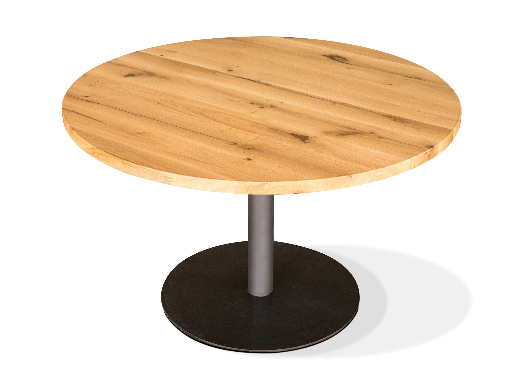 Bodenplatte Auflageplatte Gestell Moebel-Eins Gastro, verbunden mit Tischgestell und fest