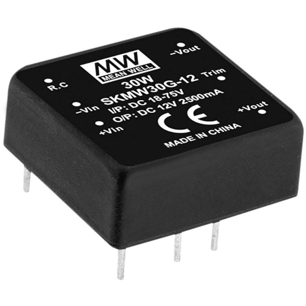 Spannungswandler Mean Well SKMW30G-05 DC/DC-Wandler 6 A 30 W Anzahl Ausgänge: 1 x Inh
