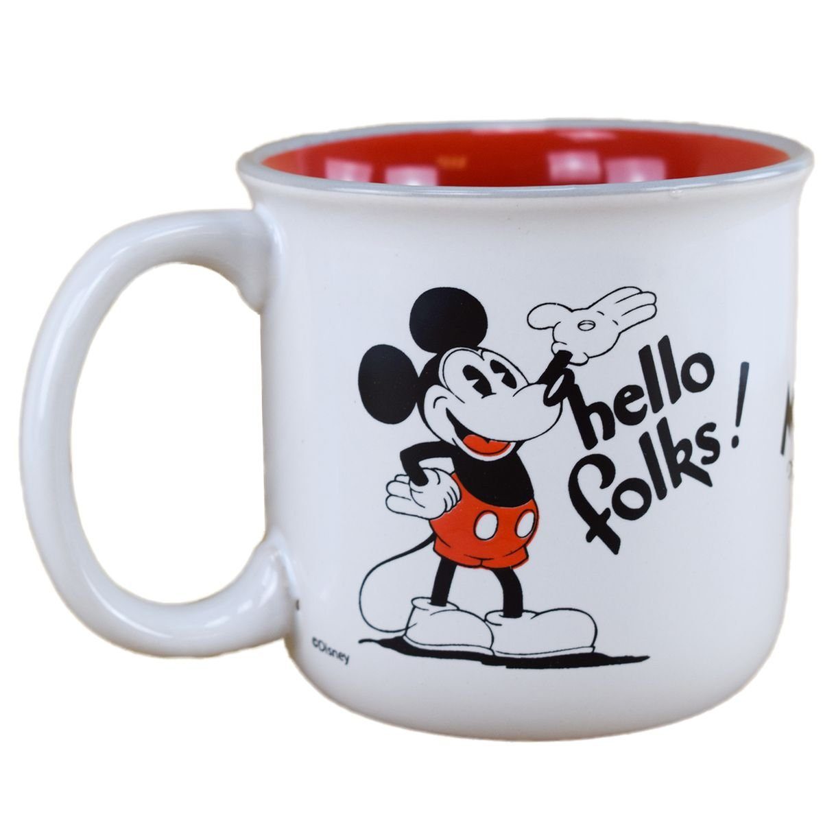 Stor Tasse Disney Mickey Mouse Frühstückstasse 90 Years ca. 400 ml Tasse, 1-tlg., Keramik, authentisches Design