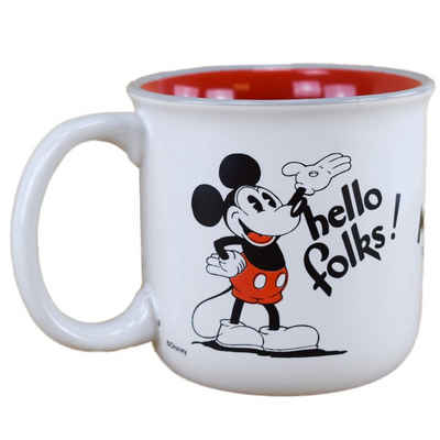 Stor Tasse Disney Mickey Mouse Frühstückstasse 90 Years ca. 400 ml Tasse, Keramik, authentisches Design