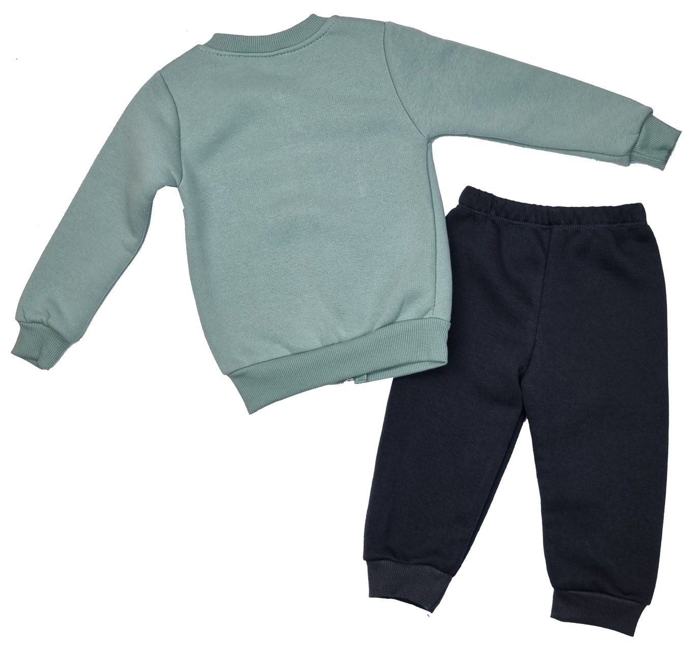 Fashion Mint/Dunkelgrau Sweatanzug Mädchen Girls ks5200 Freizeitanzug Jogginganzug Sweatanzug