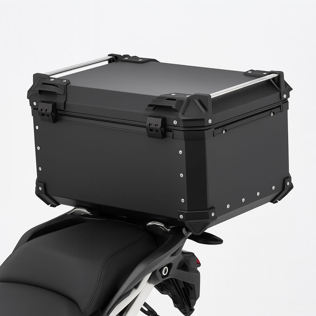 Topcase Motorrad Alu Top Case # XB65 Aluminium 65 Liter schwarz
