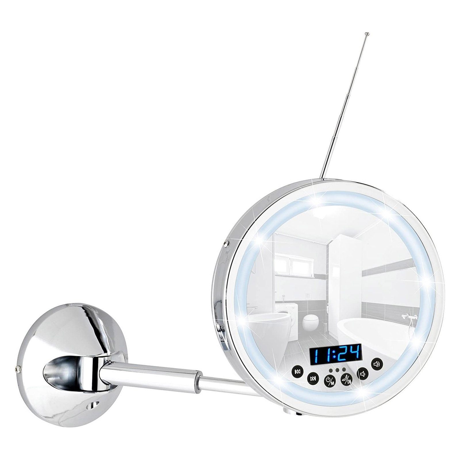 WENKO Badspiegel LED Wandspiegel Kosmetikspiegel Schminkspiegel Badspiegel, günstig online kaufen