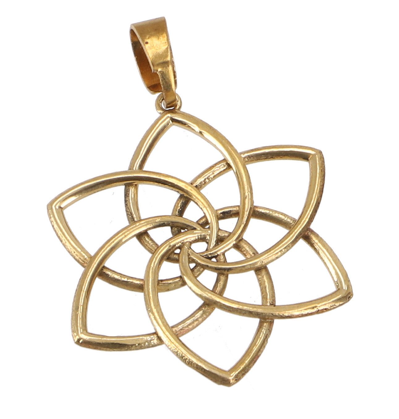 Perlenkette Blume des Lebens Ketteanhänger gold