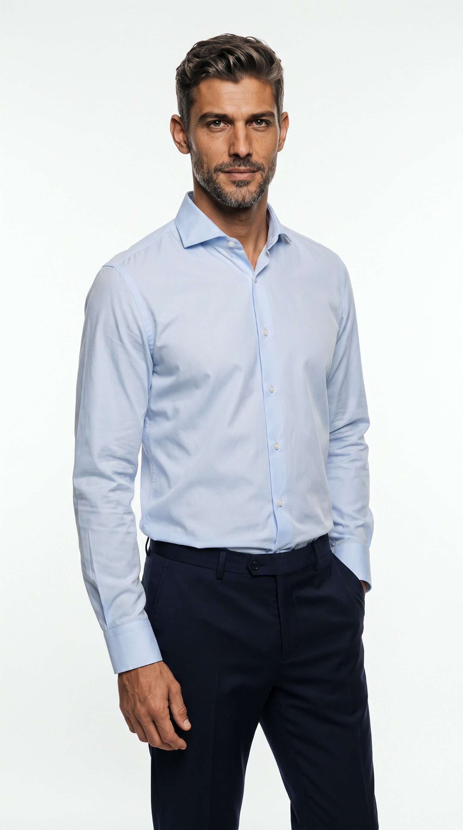 BOSS Businesshemd Kentkragen, Regular Fit, Baumwollmischung