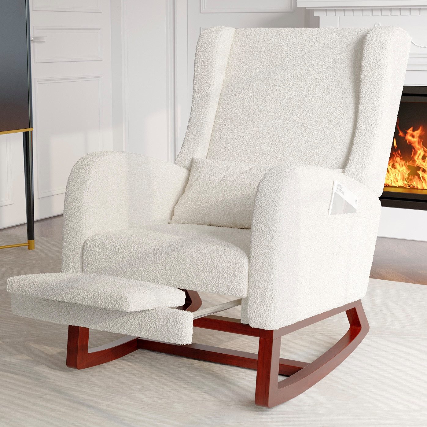 Furnishings Home Schaukelstuhl Loungesessel Hellbeiger mit günstig online kaufen