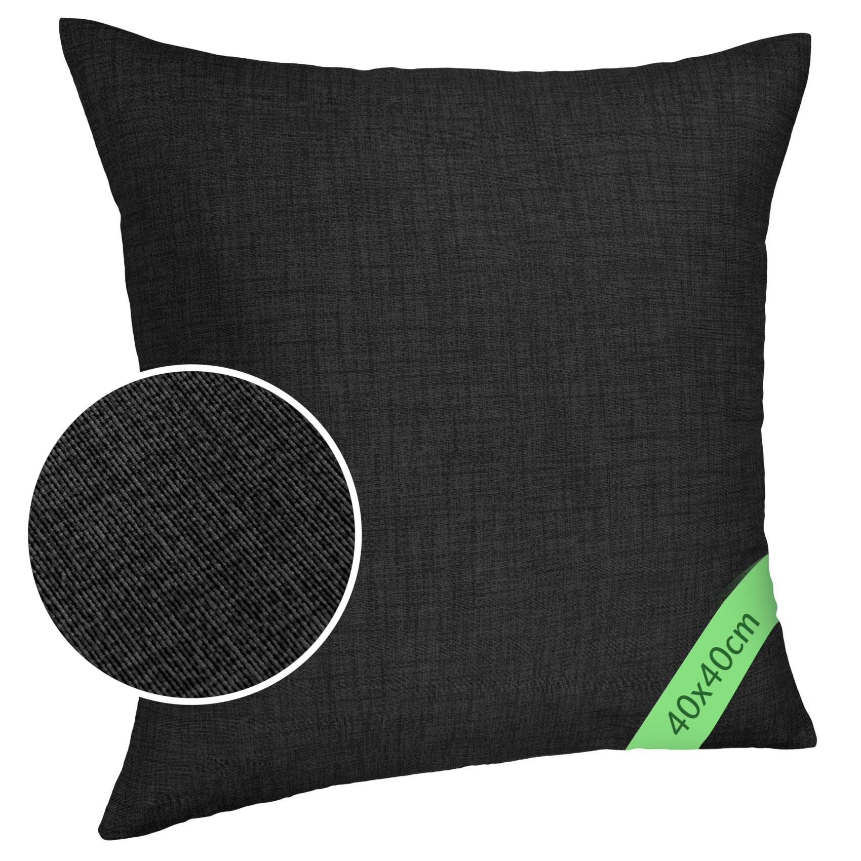 ANRO Dekokissen MrJack Kissenbezug Leinenoptik Deko Kissen Uni, Sofakissen günstig online kaufen