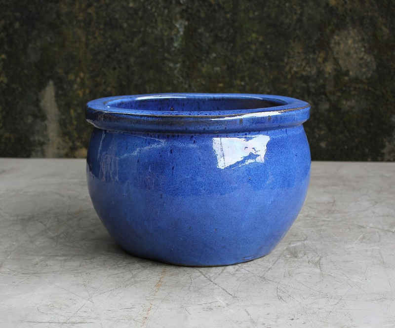 Teramico Pflanzkübel »Blumentopf Keramik "Bavaria" 40x26cm Blau Royal«, 100% Frostfest
