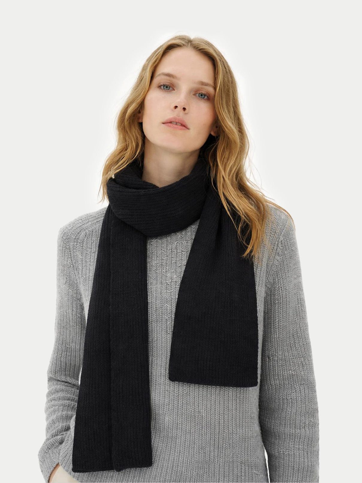 GOBI Cashmere Strickschal Schal mit Patentmuster